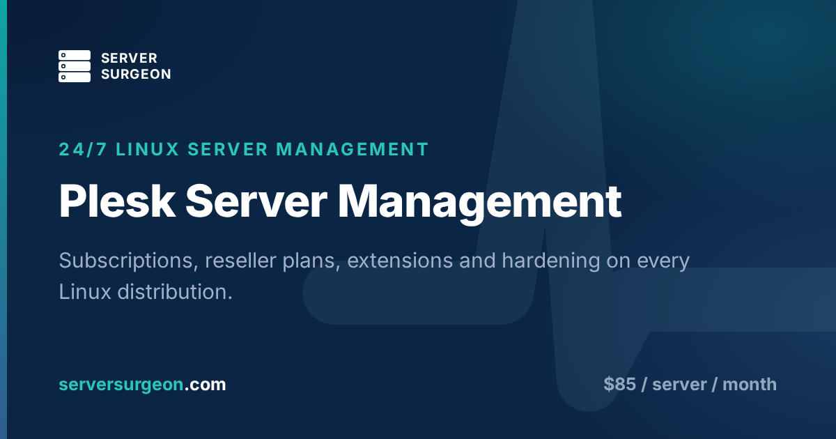 Plesk Server Management